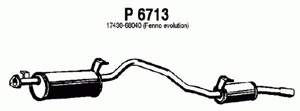 Rear muffler in the group  at  Professional Parts Sweden AB (P6713)