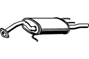 Rear muffler in the group  at  Professional Parts Sweden AB (P6722)