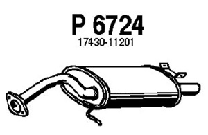 Rear muffler in the group  at  Professional Parts Sweden AB (P6724)