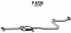 Intermediate muffler in the group  at  Professional Parts Sweden AB (P6726)