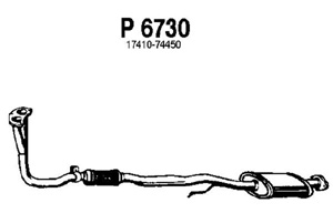 Front muffler in the group  at  Professional Parts Sweden AB (P6730)