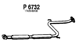 Intermediate muffler i gruppen Tillflligt dolda artiklar hos  Professional Parts Sweden AB (P6732)