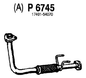 Front pipe in the group  at  Professional Parts Sweden AB (P6745)