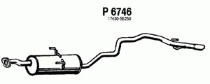 Rear muffler in the group  at  Professional Parts Sweden AB (P6746)