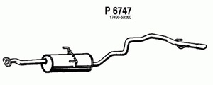 Rear muffler in the group  at  Professional Parts Sweden AB (P6747)