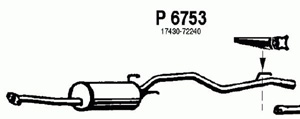 Rear muffler in the group  at  Professional Parts Sweden AB (P6753)