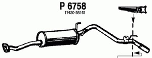 Rear muffler in the group  at  Professional Parts Sweden AB (P6758)