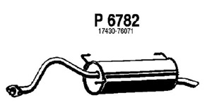 Rear muffler in the group  at  Professional Parts Sweden AB (P6782)