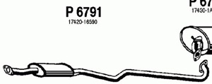 Intermediate muffler in the group  at  Professional Parts Sweden AB (P6791)