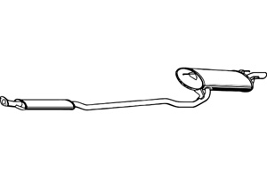 Rear muffler in the group  at  Professional Parts Sweden AB (P6795)