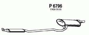 Rear muffler in the group  at  Professional Parts Sweden AB (P6796)