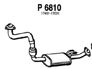 Front muffler in the group  at  Professional Parts Sweden AB (P6810)