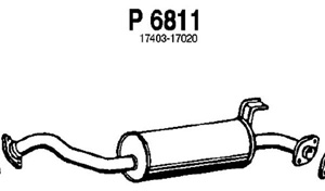 Intermediate muffler in the group  at  Professional Parts Sweden AB (P6811)