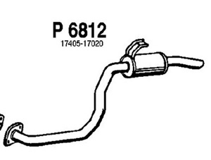Rear muffler in the group  at  Professional Parts Sweden AB (P6812)
