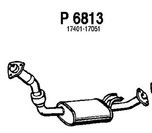 Front muffler in the group  at  Professional Parts Sweden AB (P6813)
