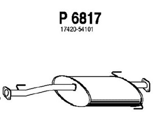 Intermediate muffler in the group  at  Professional Parts Sweden AB (P6817)
