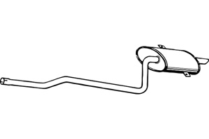 Rear muffler in the group  at  Professional Parts Sweden AB (P6831)