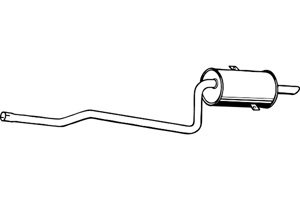 Rear muffler in the group  at  Professional Parts Sweden AB (P6832)