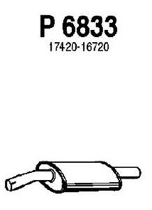 Intermediate muffler in the group  at  Professional Parts Sweden AB (P6833)