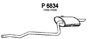 Rear muffler in the group  at  Professional Parts Sweden AB (P6834)
