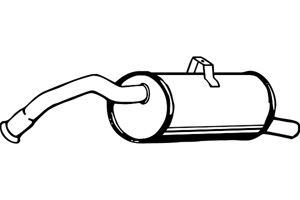 Rear muffler in the group  at  Professional Parts Sweden AB (P6850)