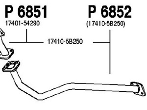 Front pipe in the group  at  Professional Parts Sweden AB (P6852)