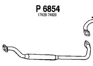 Intermediate muffler in the group  at  Professional Parts Sweden AB (P6854)