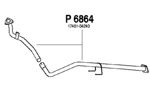 Front pipe in the group  at  Professional Parts Sweden AB (P6864)