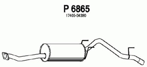 Rear muffler in the group  at  Professional Parts Sweden AB (P6865)