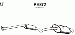 Rear muffler in the group  at  Professional Parts Sweden AB (P6872)