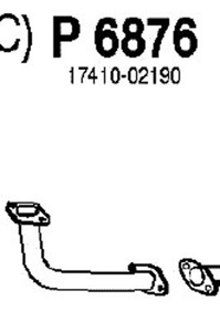 Front pipe i gruppen Tillflligt dolda artiklar hos  Professional Parts Sweden AB (P6876)