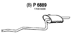 Rear muffler in the group  at  Professional Parts Sweden AB (P6889)