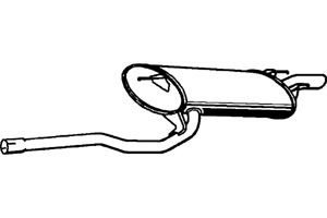 Rear muffler i gruppen Tillflligt dolda artiklar hos  Professional Parts Sweden AB (P6891)