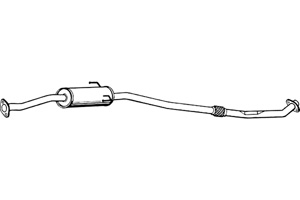 Intermediate pipe in the group  at  Professional Parts Sweden AB (P6893)