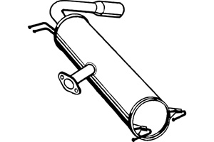 Rear muffler in the group  at  Professional Parts Sweden AB (P6895)