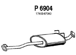 Intermediate muffler in the group  at  Professional Parts Sweden AB (P6904)