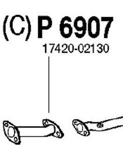 Front pipe in the group  at  Professional Parts Sweden AB (P6907)