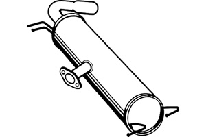 Rear muffler in the group  at  Professional Parts Sweden AB (P6908)