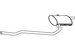 Rear muffler in the group  at  Professional Parts Sweden AB (P6915)