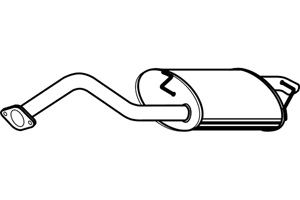 Rear muffler in the group  at  Professional Parts Sweden AB (P6922)