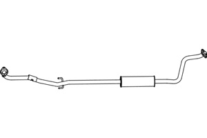 Intermediate muffler in the group  at  Professional Parts Sweden AB (P6931)