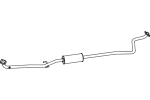 Intermediate muffler in the group  at  Professional Parts Sweden AB (P6932)