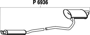 Rear muffler in the group  at  Professional Parts Sweden AB (P6936)