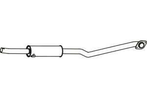 Intermediate muffler in the group  at  Professional Parts Sweden AB (P6945)