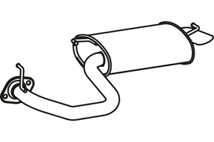 Rear muffler in the group  at  Professional Parts Sweden AB (P6946)