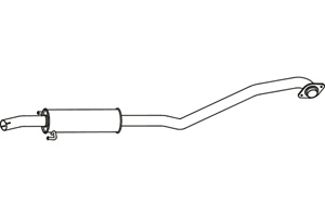 Intermediate muffler in the group  at  Professional Parts Sweden AB (P6947)