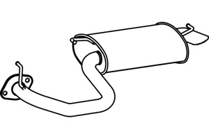 Rear muffler i gruppen Tillflligt dolda artiklar hos  Professional Parts Sweden AB (P6948)