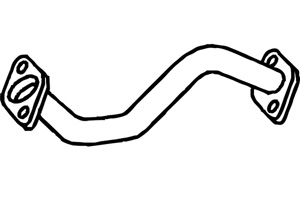 Front pipe i gruppen Tillflligt dolda artiklar hos  Professional Parts Sweden AB (P6949)