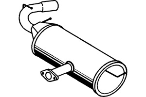 Rear muffler in the group  at  Professional Parts Sweden AB (P6951)