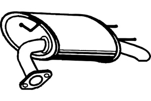 Rear muffler in the group  at  Professional Parts Sweden AB (P6955)